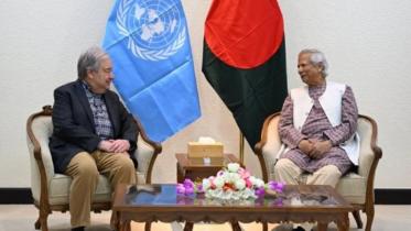 UN Secretary General Antonio Guterres and Chief Adviser Prof Muhammad Yunus