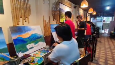 Daylong art camp ‘Echoes of the Hills’ showcases young hill artists in Dhaka