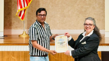 Anisur Rahman Milon receives humanitarian award in the US