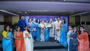 Dr Nashid Kamal, Sunil Chandra Das honoured at Gems of Nazrul’s 9th anniversary