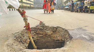 Manhole without lid