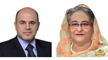 Mikhail Mishustin Sheikh Hasina