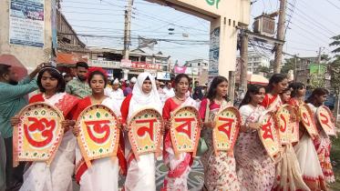Colorful Pahela Baishakh processions across districts