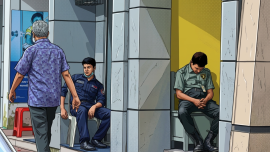ATM Booth Security guard