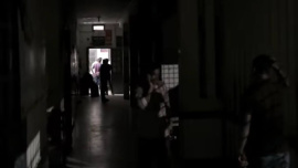 The hospital's generator, which could provide backup power, has remained out of order for years. The photo was captured during a recent power outage. Photo: Star