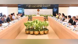 Prime Minister Tarique Rahman today chaired the third meeting of the Governing Body of the National Skills Development Authority (NSDA) at his office in Tejgaon. Photo : PMO