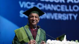 photo of Prof. Adam Habib at BRAC University’s 17th Convocation