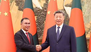 Tarique Rahman meets Xi Ping