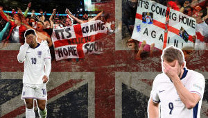 It’s not coming home this time either