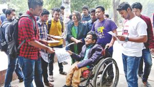  Four differently abled students in Ducsu race to fix the ills general students face