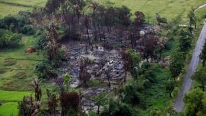  burned Rohingya village