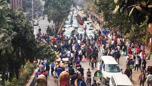 Dhaka traffic congestion protests