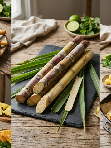 Cooking with sugarcane