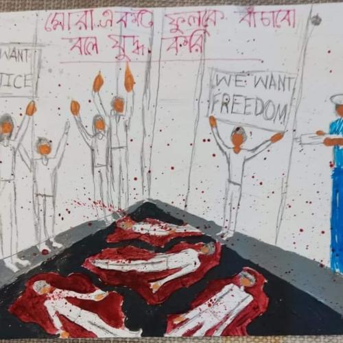 Quota reform protest 2024: ‘Possibly the most important painting my little princess has drawn’