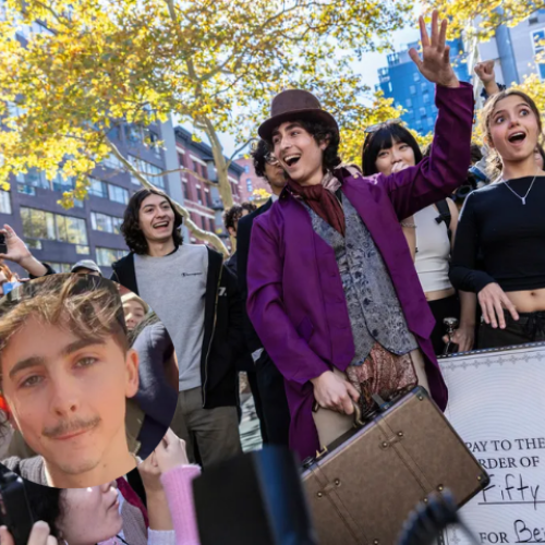 Timothée Chalamet makes surprise appearance at lookalike contest in New York